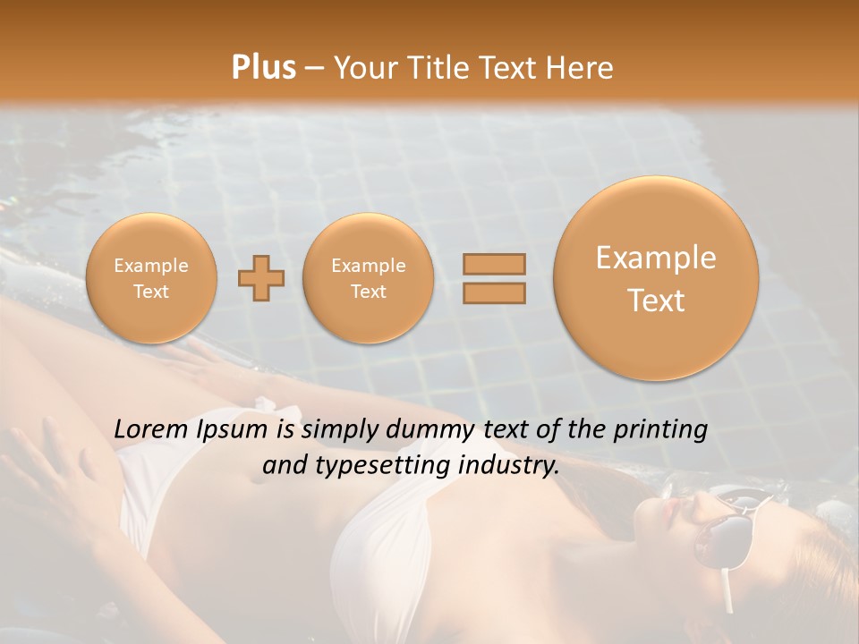 Fresh Bikini Girl PowerPoint Template