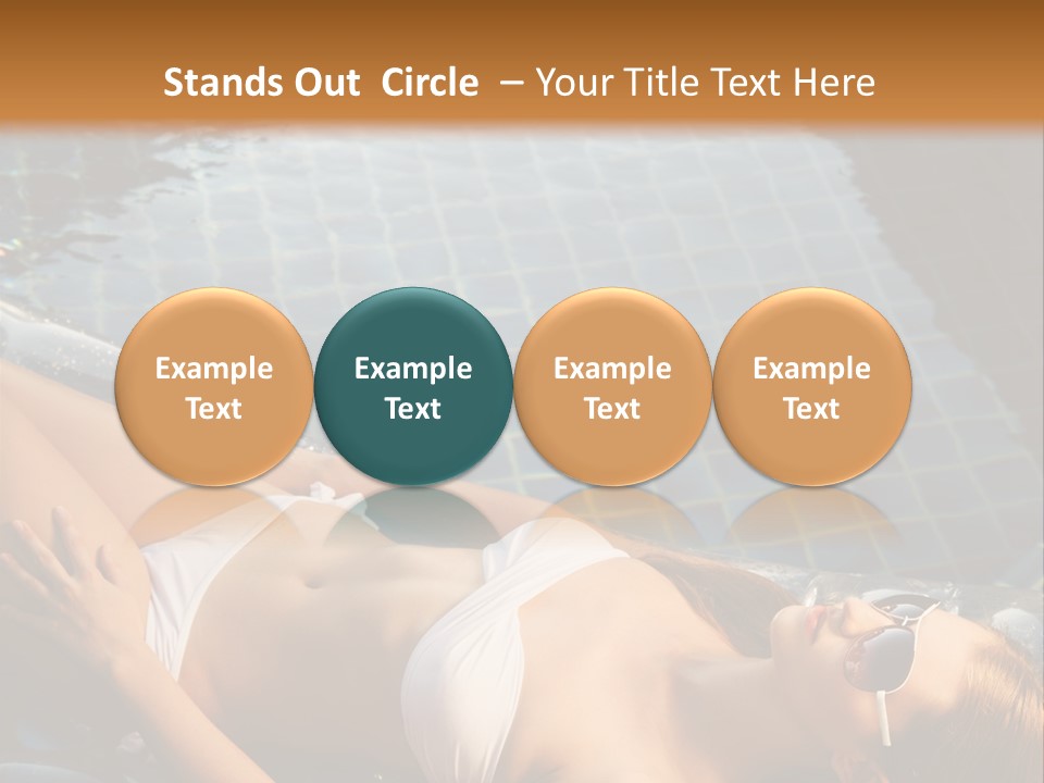 Fresh Bikini Girl PowerPoint Template