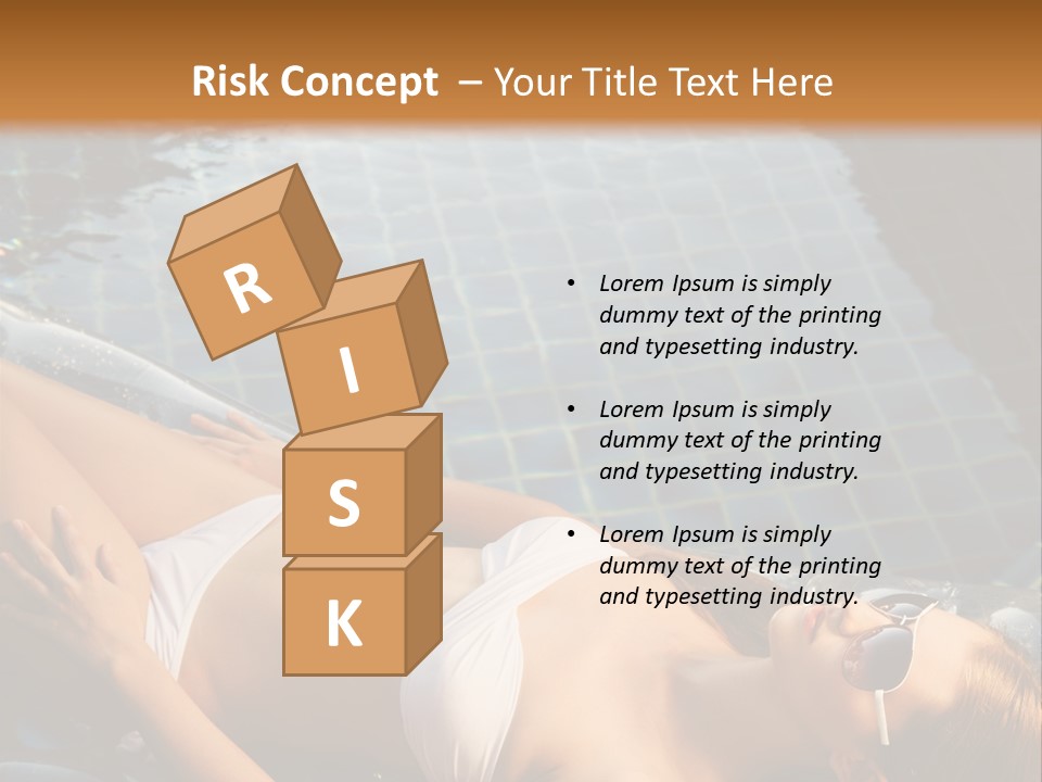 Fresh Bikini Girl PowerPoint Template