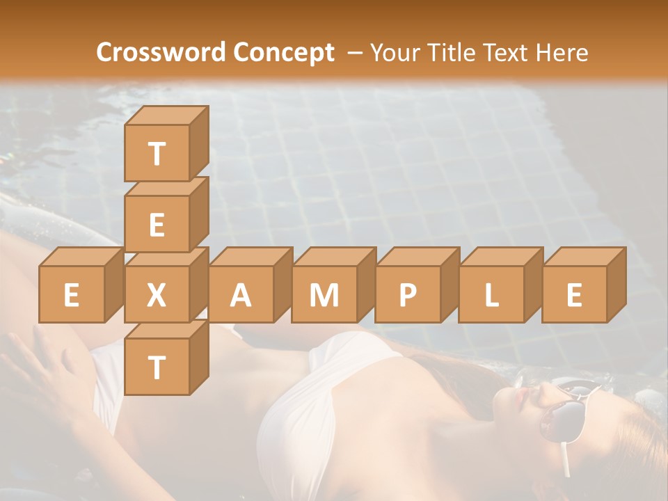 Fresh Bikini Girl PowerPoint Template