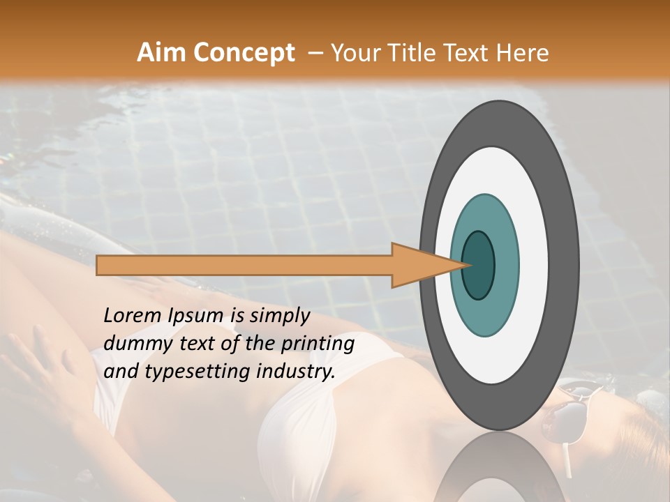 Fresh Bikini Girl PowerPoint Template