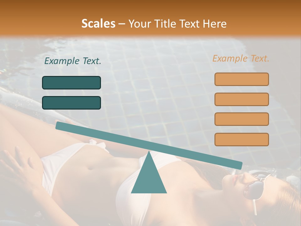 Fresh Bikini Girl PowerPoint Template