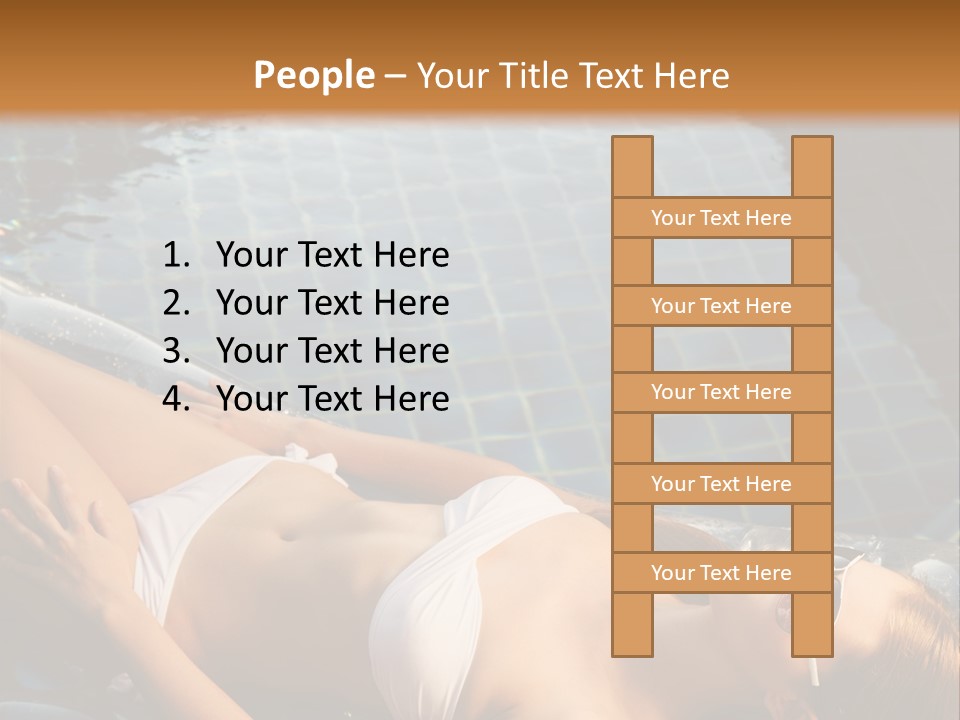 Fresh Bikini Girl PowerPoint Template