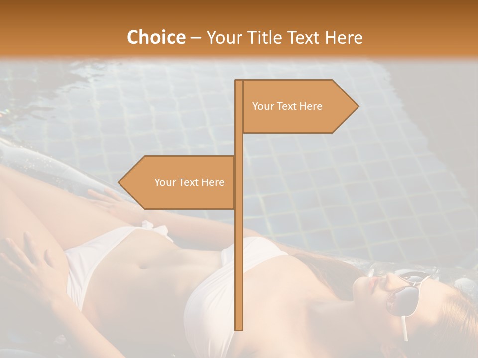 Fresh Bikini Girl PowerPoint Template