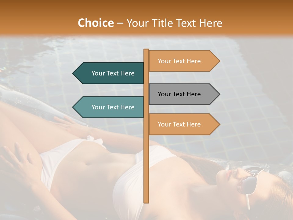 Fresh Bikini Girl PowerPoint Template