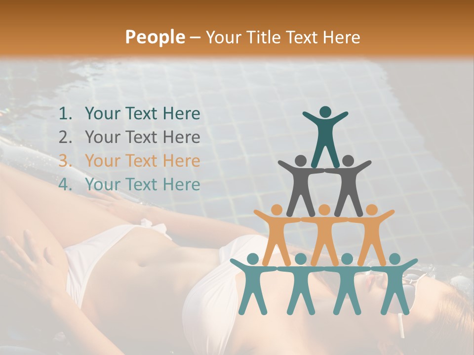 Fresh Bikini Girl PowerPoint Template