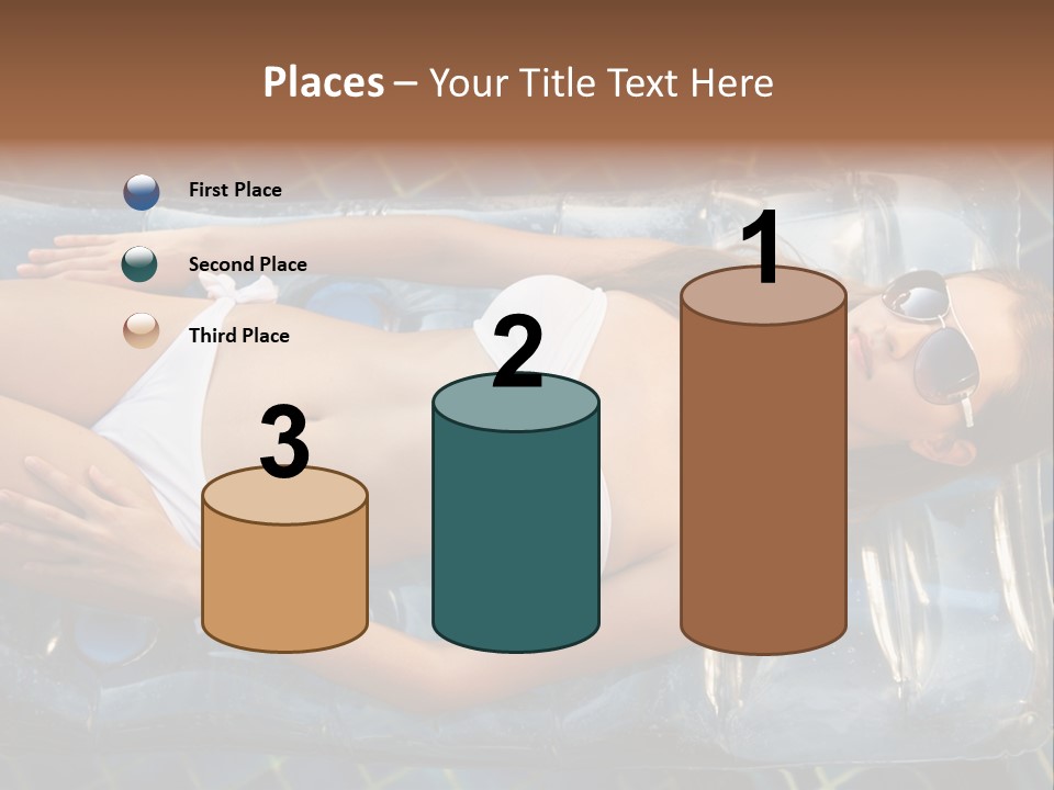 Happy Hotel Lying PowerPoint Template