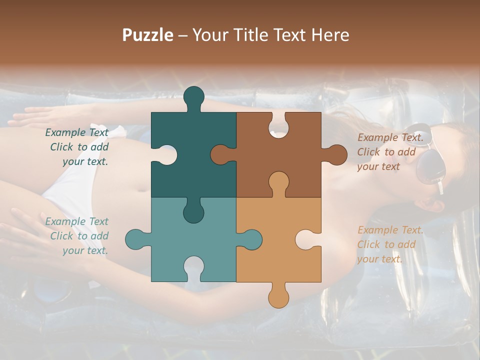 Happy Hotel Lying PowerPoint Template