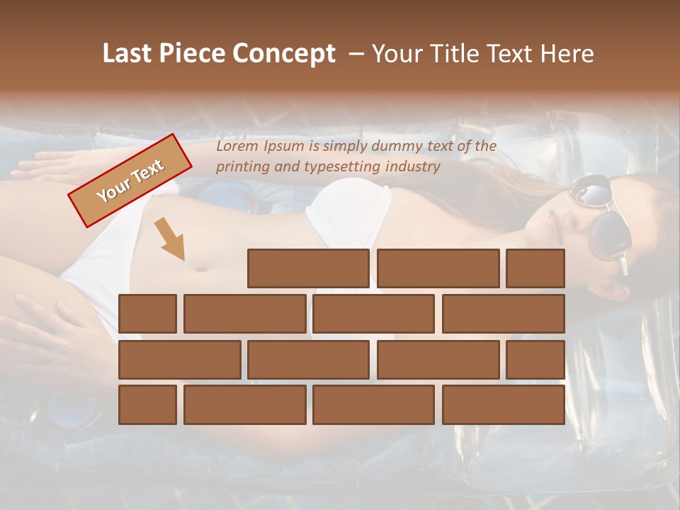 Happy Hotel Lying PowerPoint Template