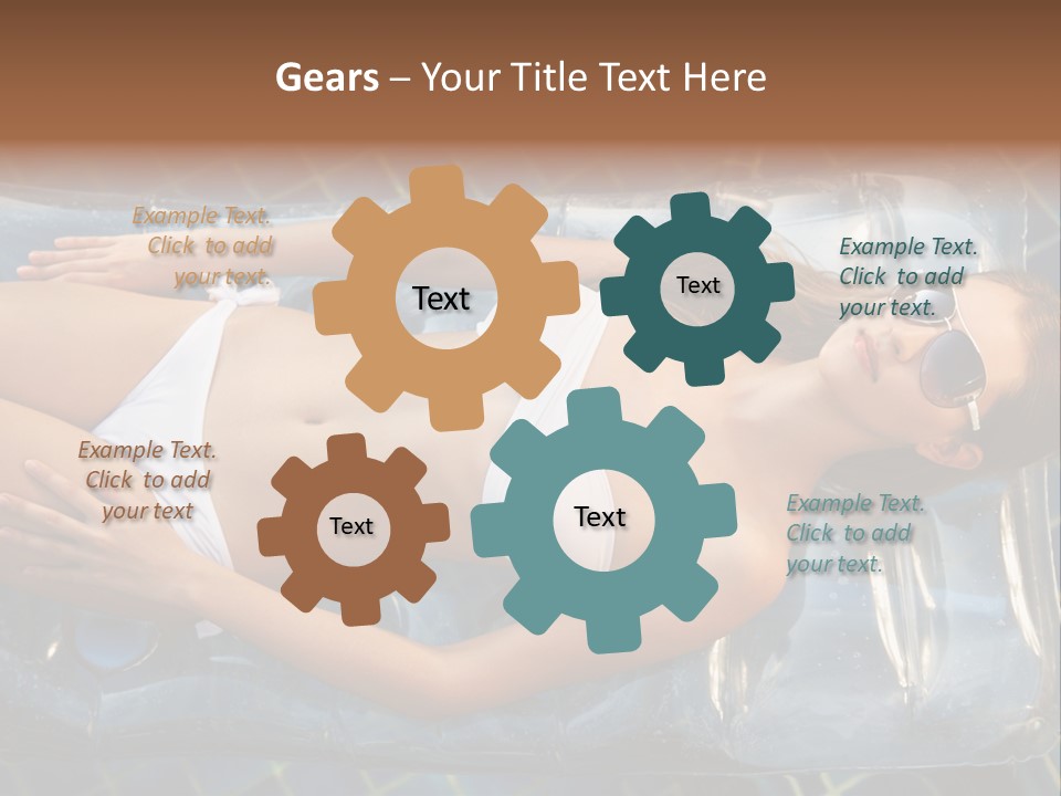 Happy Hotel Lying PowerPoint Template