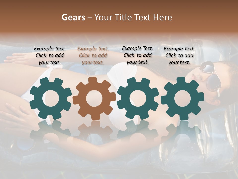 Happy Hotel Lying PowerPoint Template