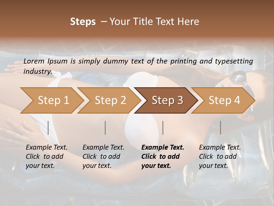 Happy Hotel Lying PowerPoint Template