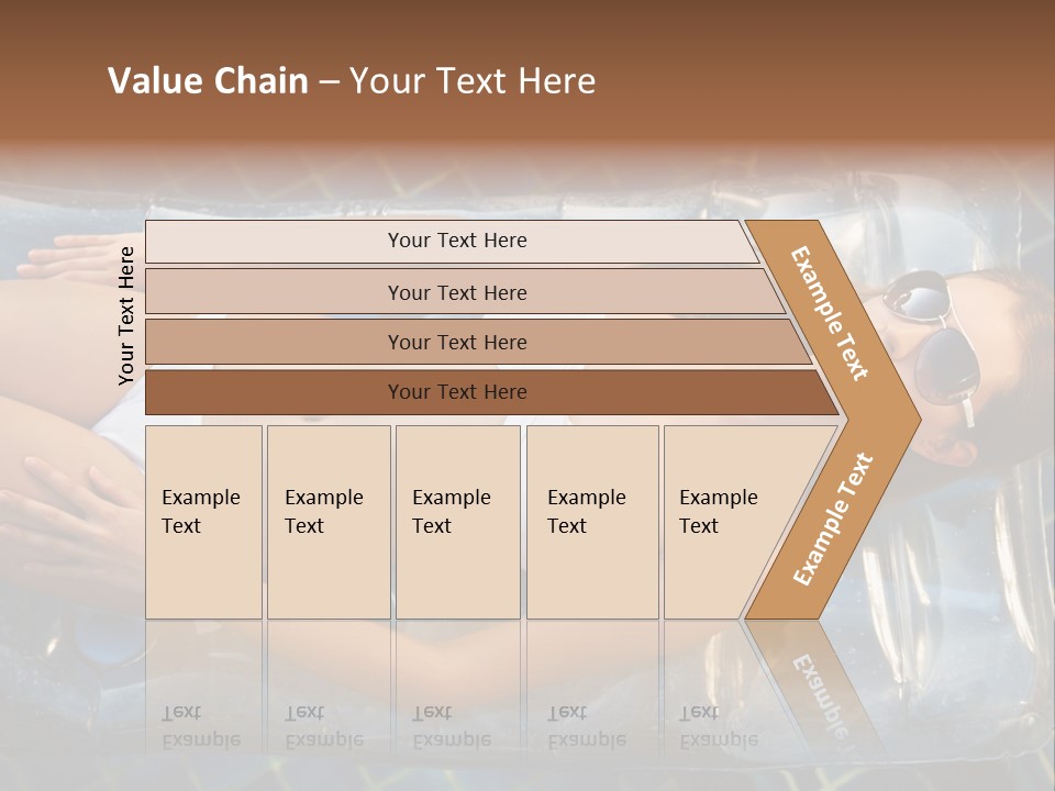 Happy Hotel Lying PowerPoint Template