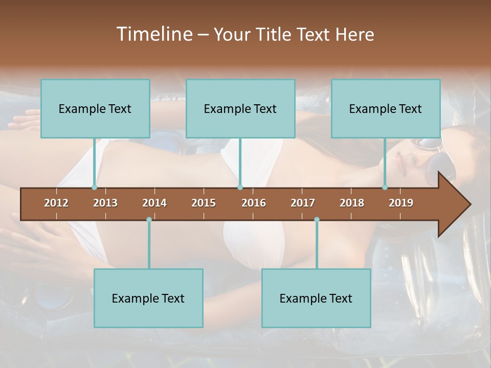 Happy Hotel Lying PowerPoint Template