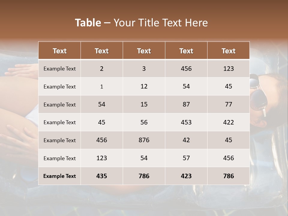 Happy Hotel Lying PowerPoint Template