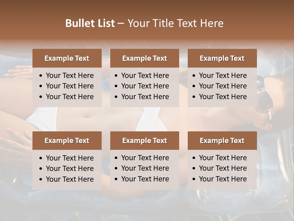 Happy Hotel Lying PowerPoint Template