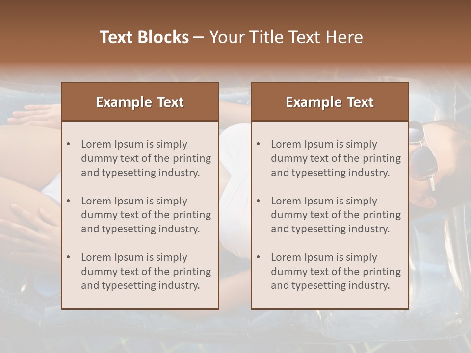 Happy Hotel Lying PowerPoint Template