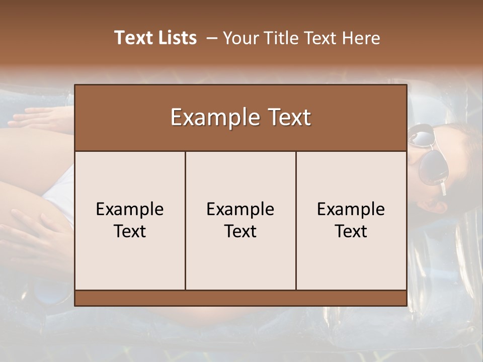 Happy Hotel Lying PowerPoint Template