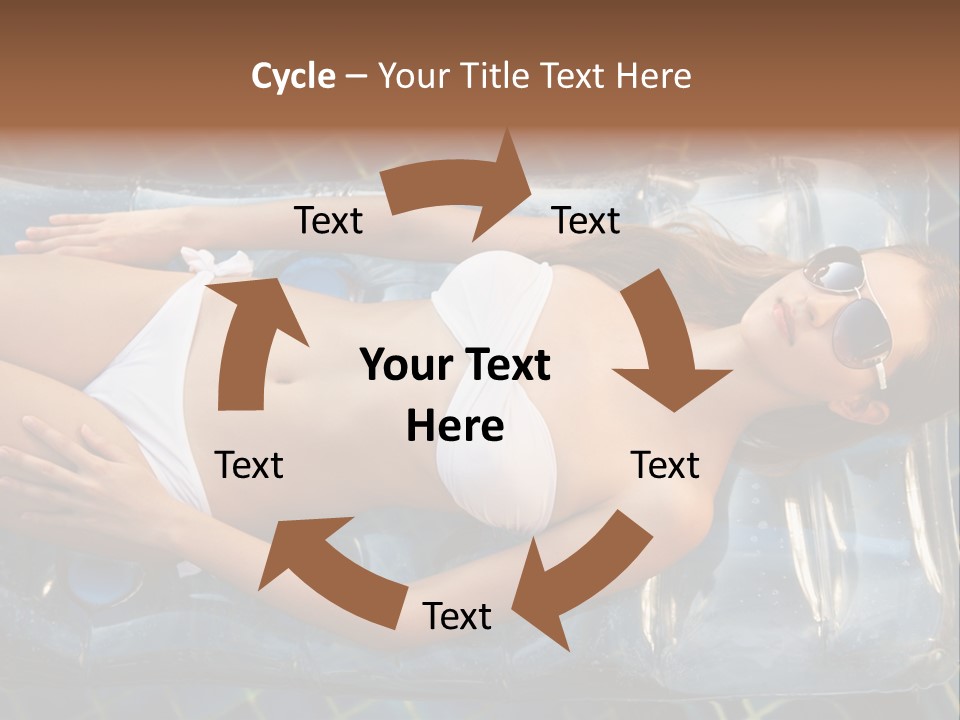 Happy Hotel Lying PowerPoint Template