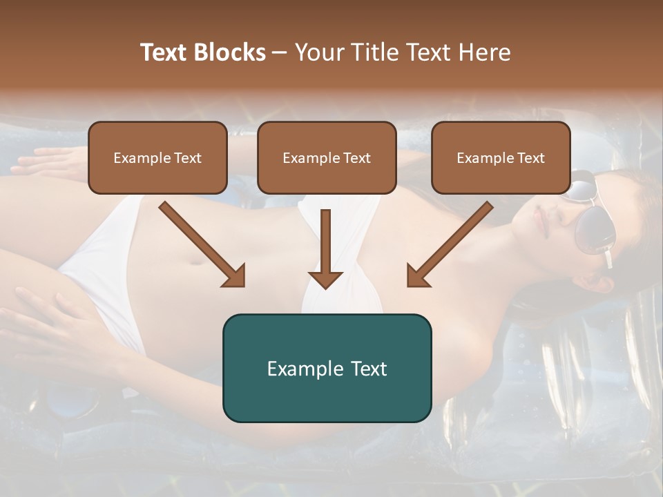 Happy Hotel Lying PowerPoint Template