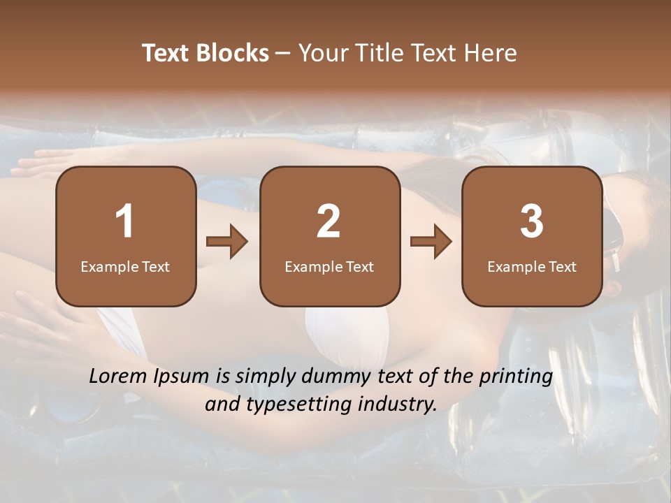 Happy Hotel Lying PowerPoint Template