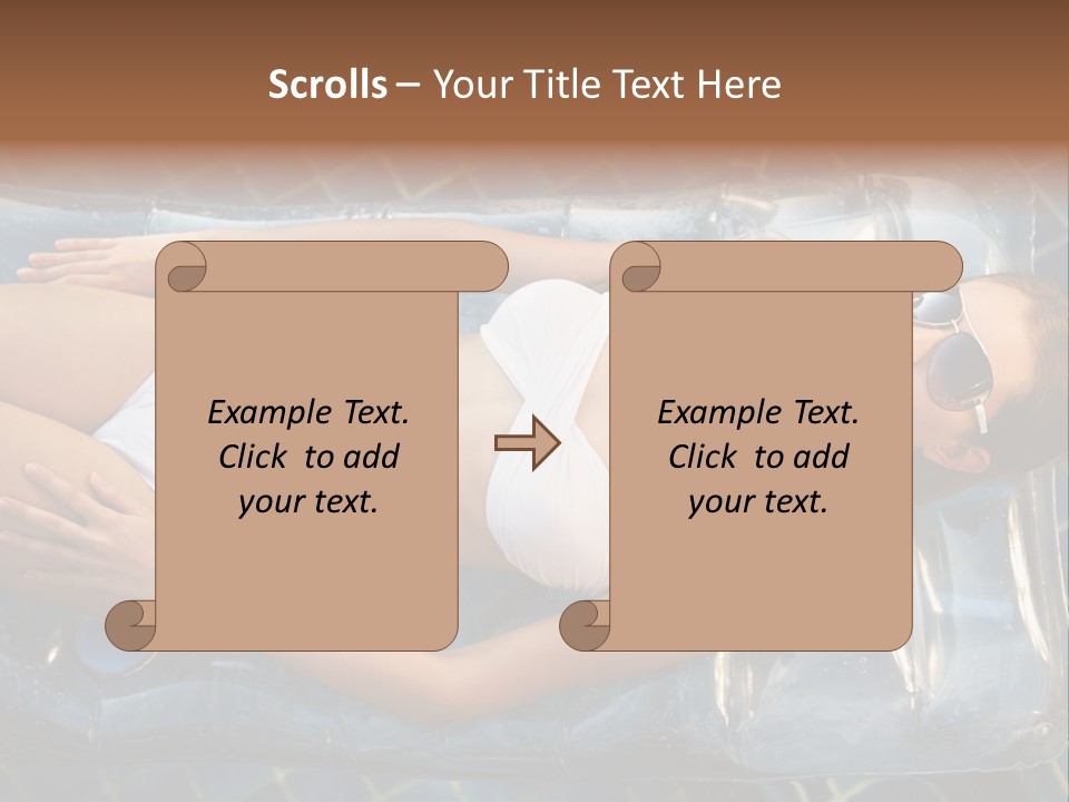 Happy Hotel Lying PowerPoint Template