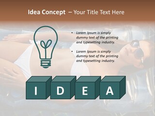 Happy Hotel Lying PowerPoint Template