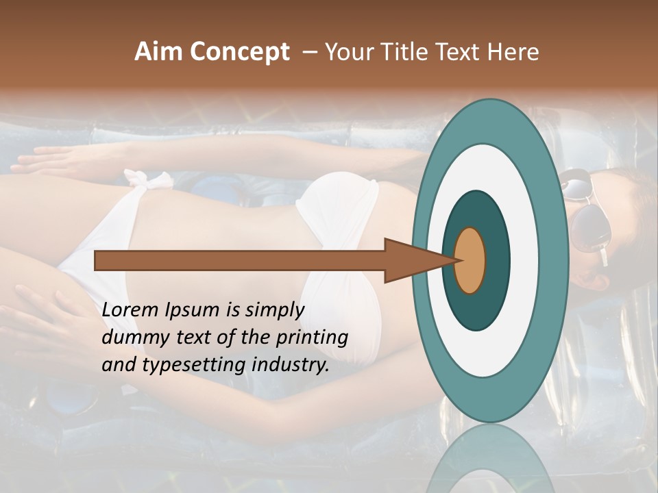Happy Hotel Lying PowerPoint Template