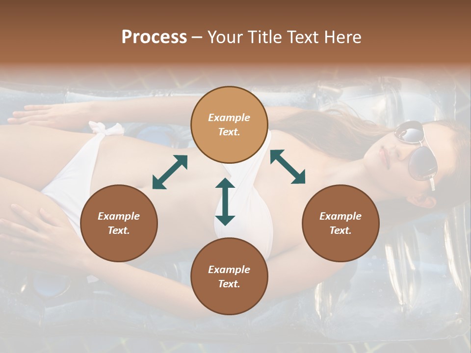 Happy Hotel Lying PowerPoint Template