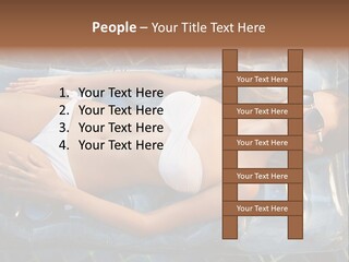 Happy Hotel Lying PowerPoint Template