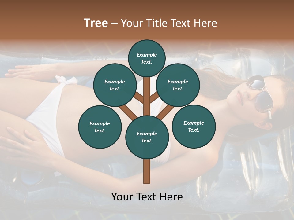 Happy Hotel Lying PowerPoint Template