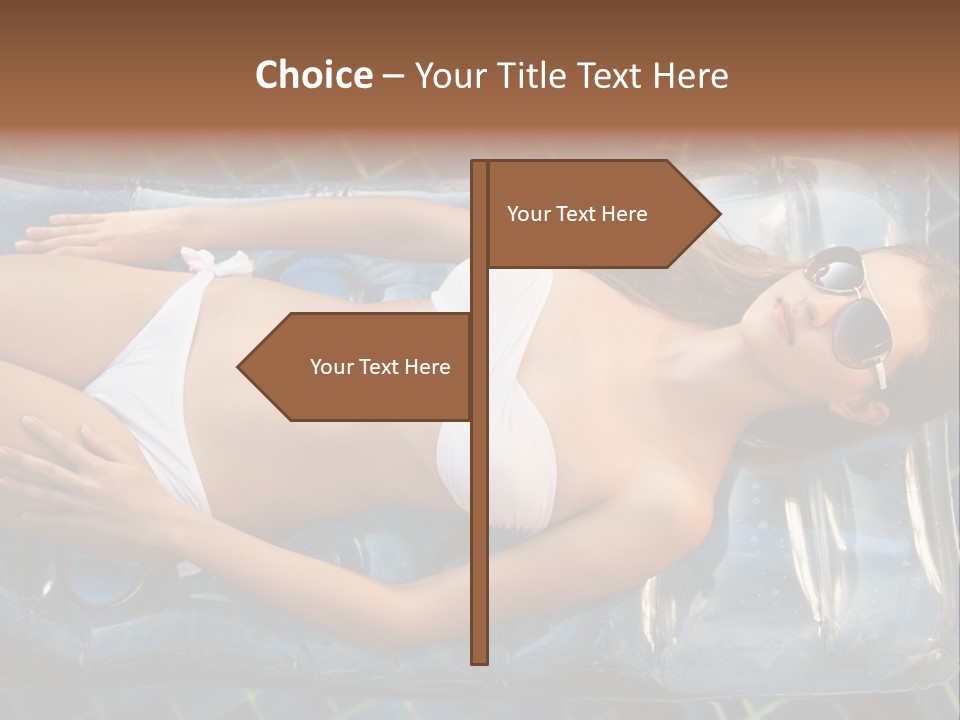Happy Hotel Lying PowerPoint Template