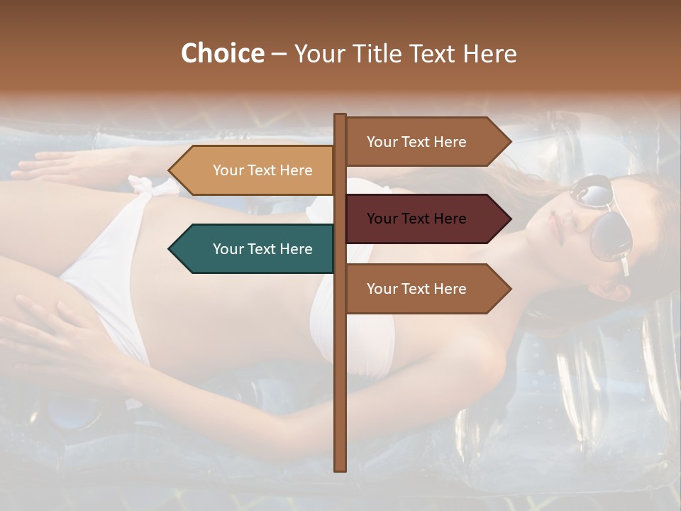 Happy Hotel Lying PowerPoint Template