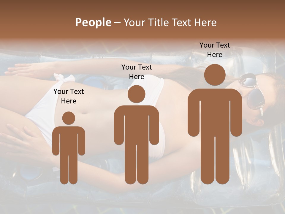 Happy Hotel Lying PowerPoint Template