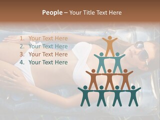 Happy Hotel Lying PowerPoint Template