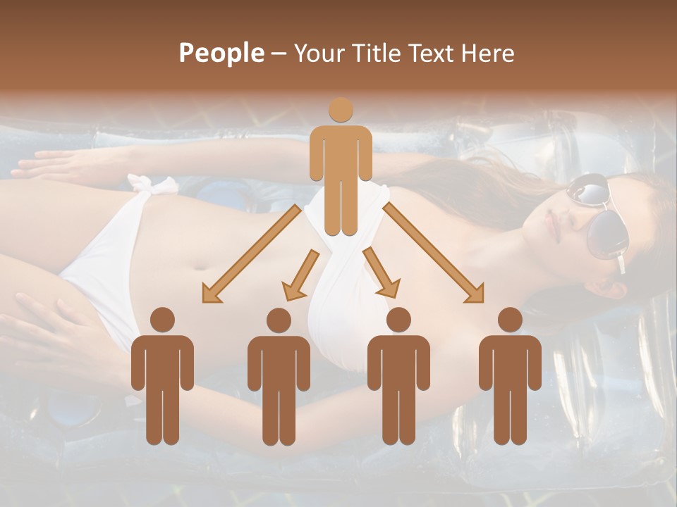 Happy Hotel Lying PowerPoint Template