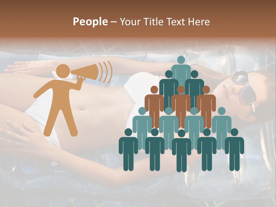 Happy Hotel Lying PowerPoint Template