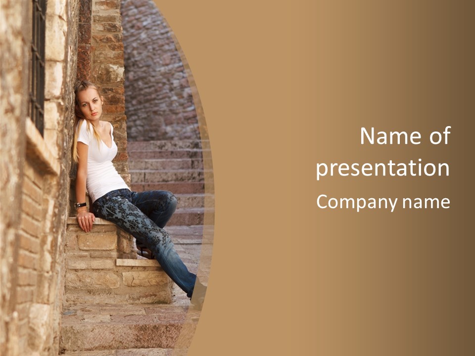 Italian Fashion Wall PowerPoint Template