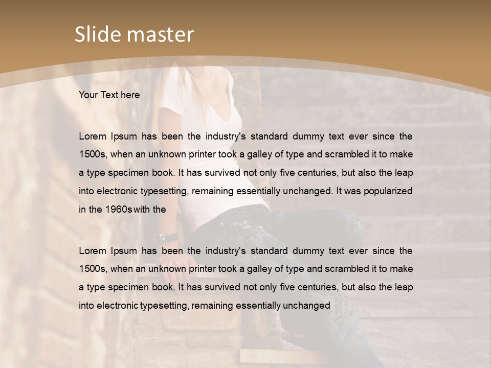 Italian Fashion Wall PowerPoint Template