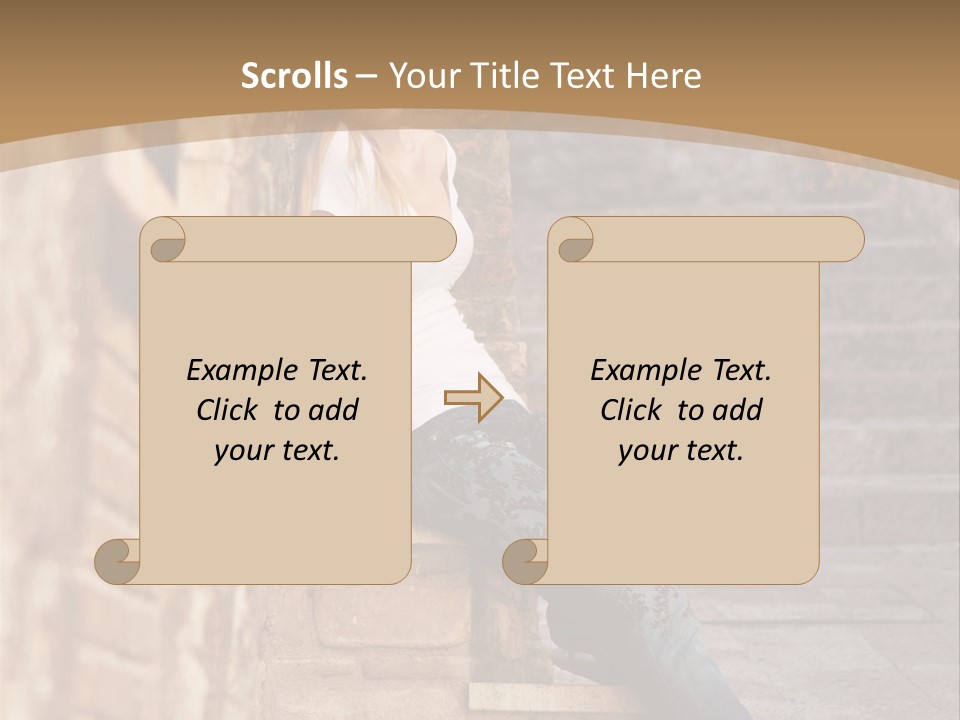Italian Fashion Wall PowerPoint Template