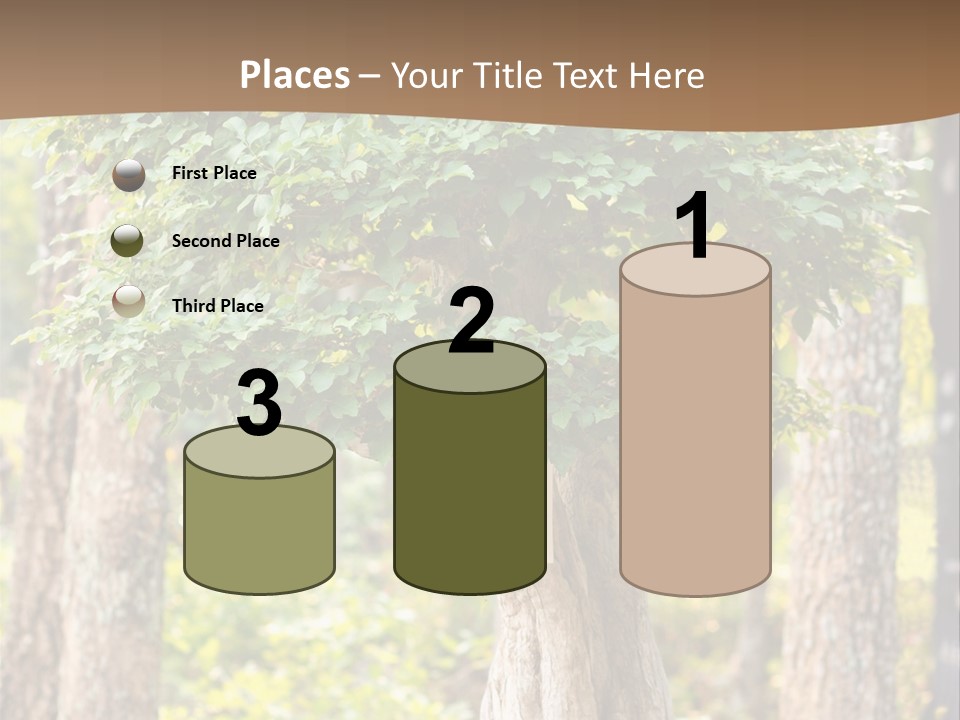 Gardening Stylish Branch PowerPoint Template