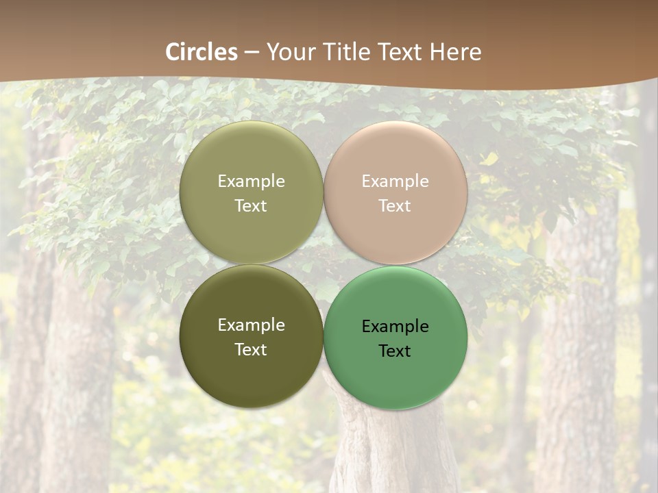 Gardening Stylish Branch PowerPoint Template