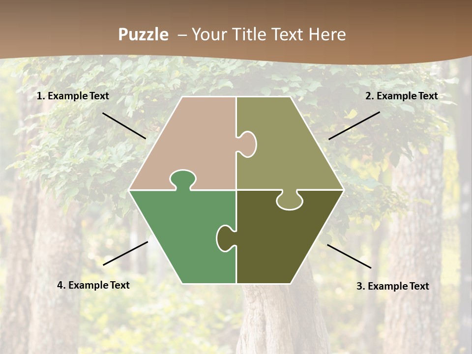 Gardening Stylish Branch PowerPoint Template