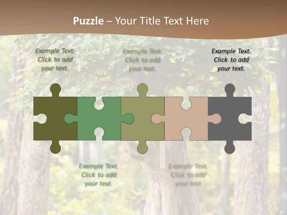 Gardening Stylish Branch PowerPoint Template