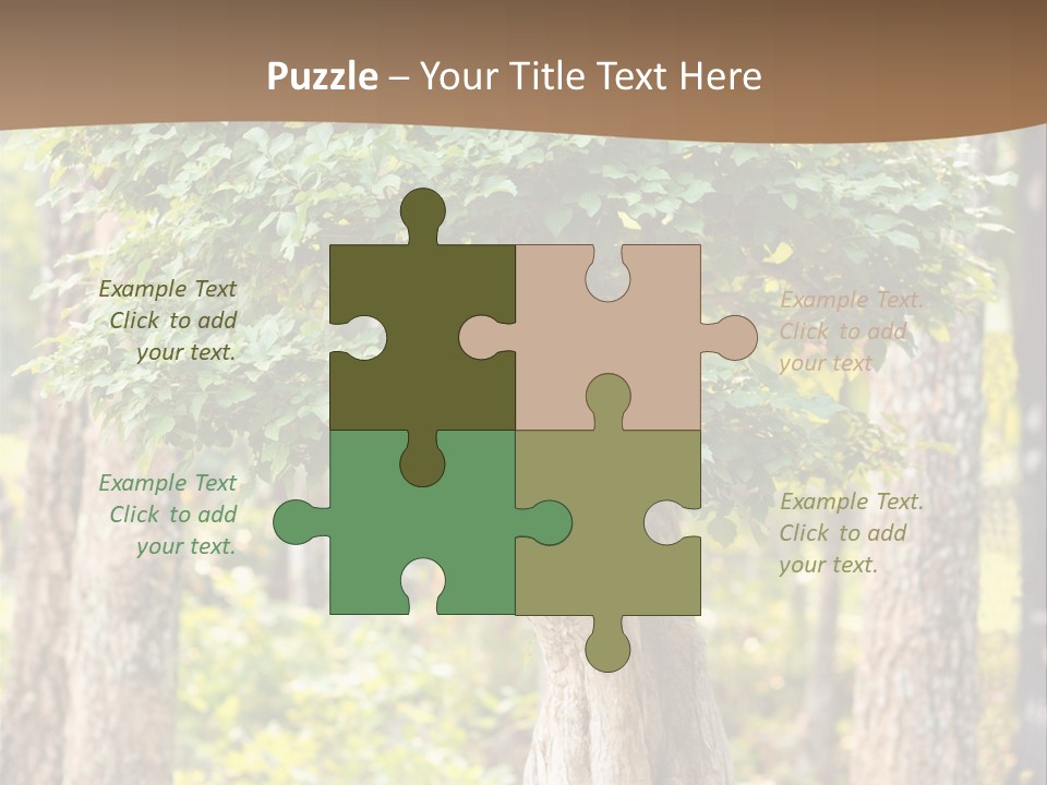 Gardening Stylish Branch PowerPoint Template