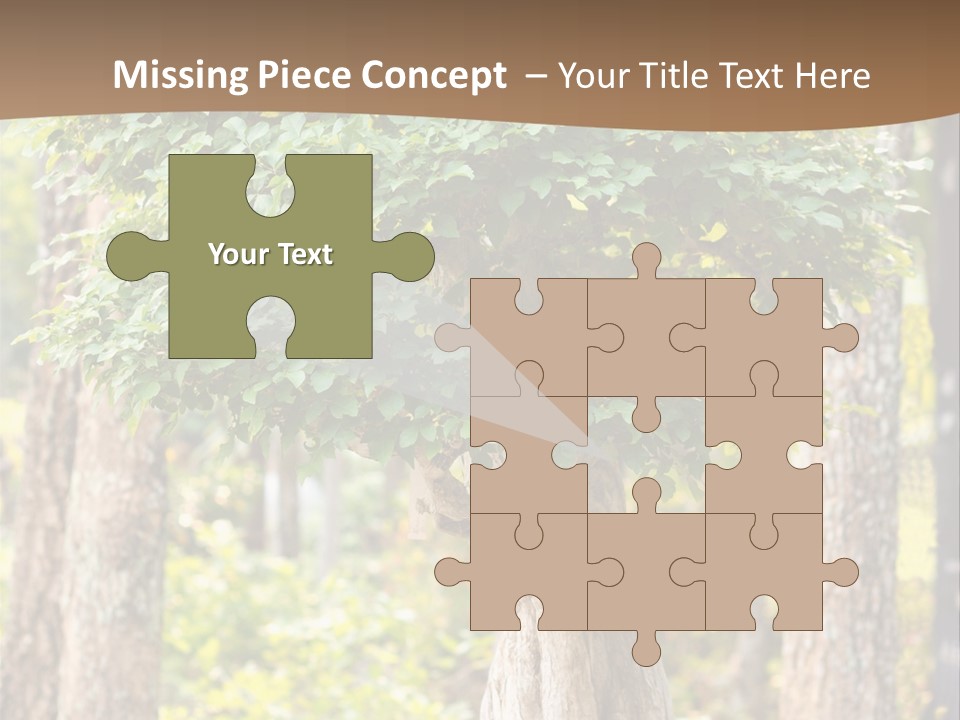 Gardening Stylish Branch PowerPoint Template