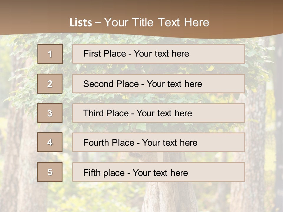 Gardening Stylish Branch PowerPoint Template