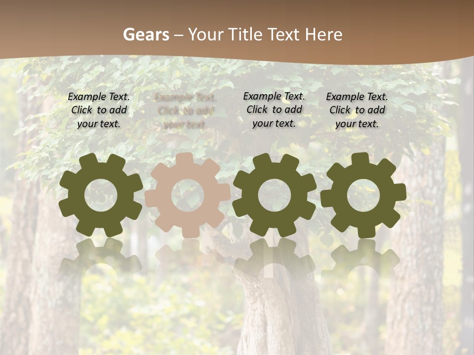 Gardening Stylish Branch PowerPoint Template