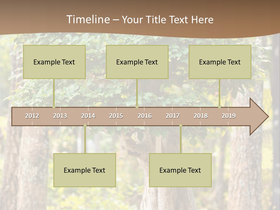 Gardening Stylish Branch PowerPoint Template