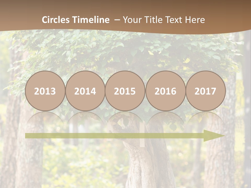 Gardening Stylish Branch PowerPoint Template